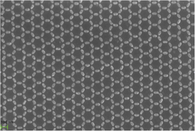 Image of artificial array of nanomagnets